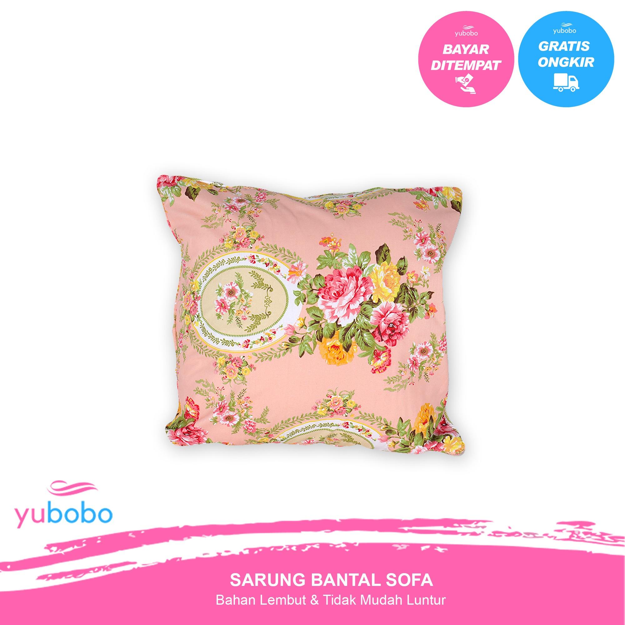 Yubobo - Sarung Bantal Sofa / Kursi Tamu Promo (Hanya Sarung) Bahan Katun Jepang