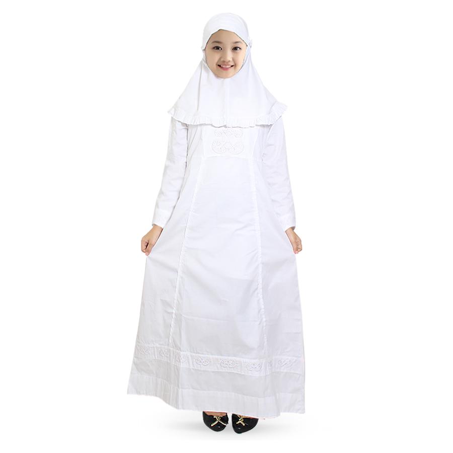 Fayrany Busana Muslim Anak Gamis Putih FGP-003A - Putih