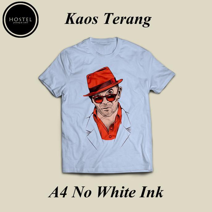 Kaos Gildan Custom Sablon Dtg A3 Satuan Desain Bebas Kaos Terang - Y1euqg