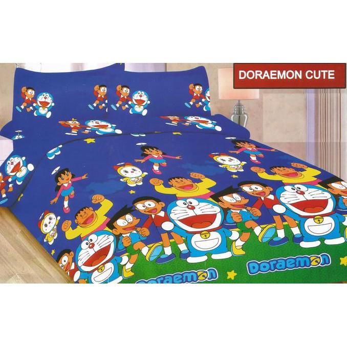 BEDCOVER SET BONITA UK.180 X 200 MOTIF DORAEMON CUTE FWANITA 001XOIX