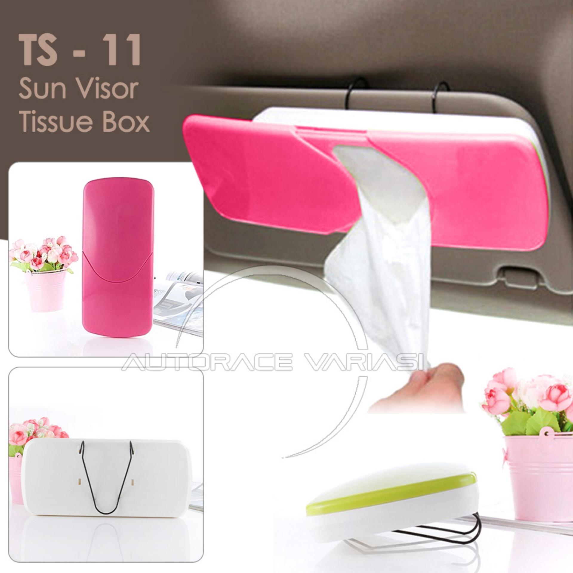 Autorace Tempat Tissu Mobil / Tissue Box Gantung Sunvisor TS-11 - Pink