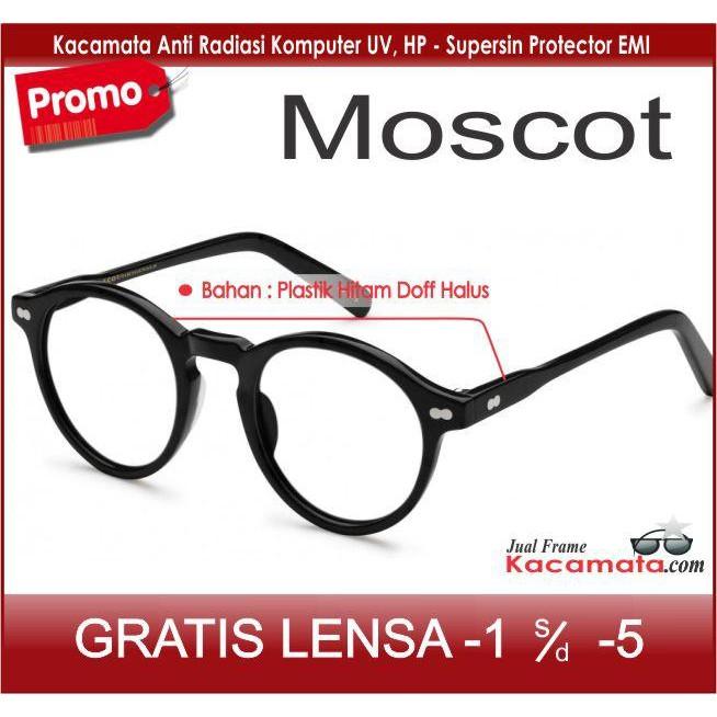 Frame Kacamata Pria Wanita Titik Dua Bulat Retro Bisa Pasang Lensa Minus Murah/ Kacamata Branded