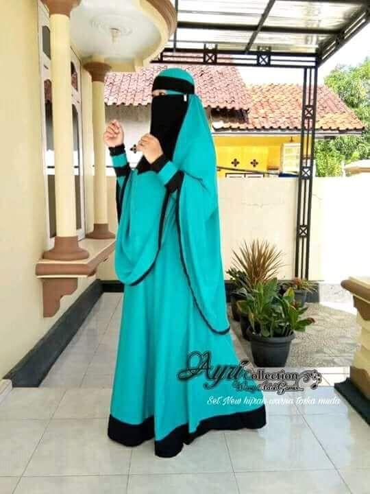 Baju Original Gamis Dress Cadar Baju Panjang Muslim Casual Wanita Pakaian Hijab Modern Modis Trendy Terbaru 2018
