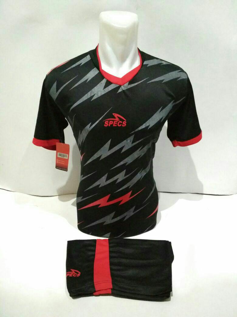 Baju Kaos Jersey Olahraga Setelan Bola Futsal Volly Spc 09 Hitam Merah