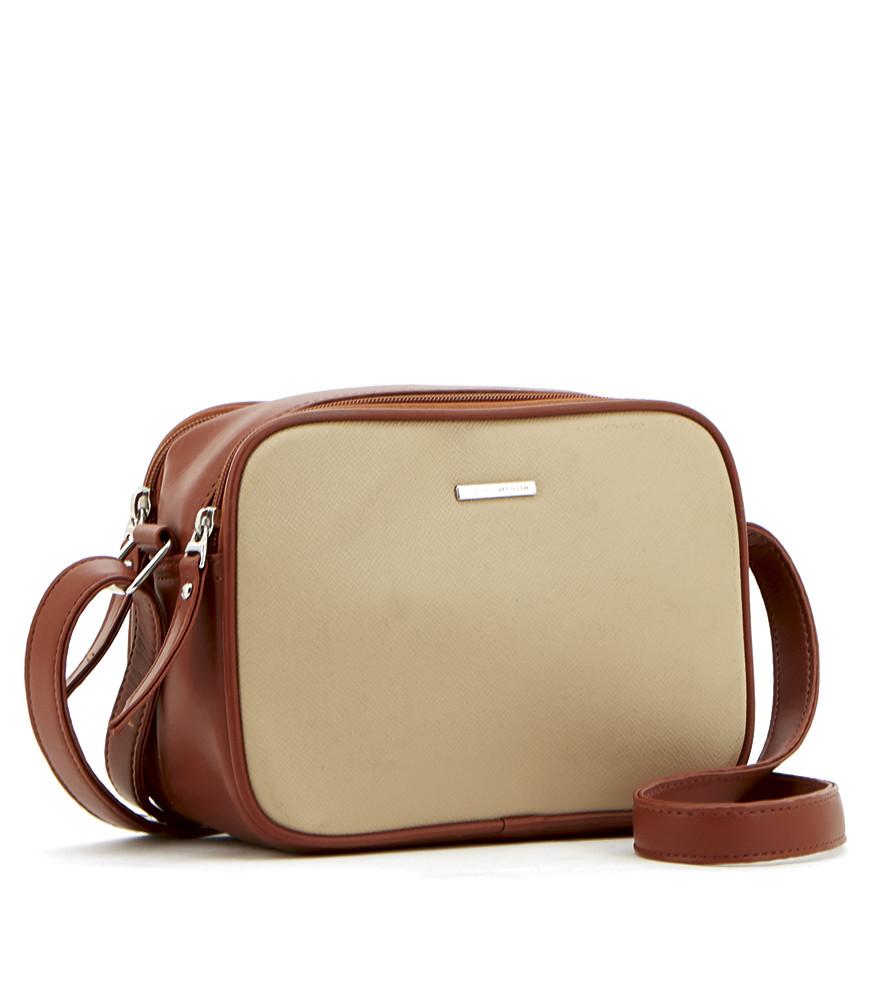 TAS SELEMPANG MODEL TERBARU WANITA WARNA KREM MUNGIL BAGUS MURAH DAN BERKUALITAS CHARLEEN BAG T4320C7 DARI SOPHIE PARIS