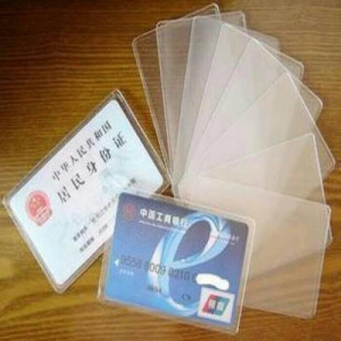 Anabelle Plastik pelindung ATM SIM KTP Kartu Nama Cover pelindung 1 Set Isi 10 Pcs