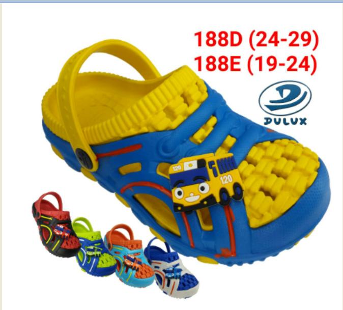sepatu sandal karet anak laki cowok model crocs merk Dulux 188D TAYO