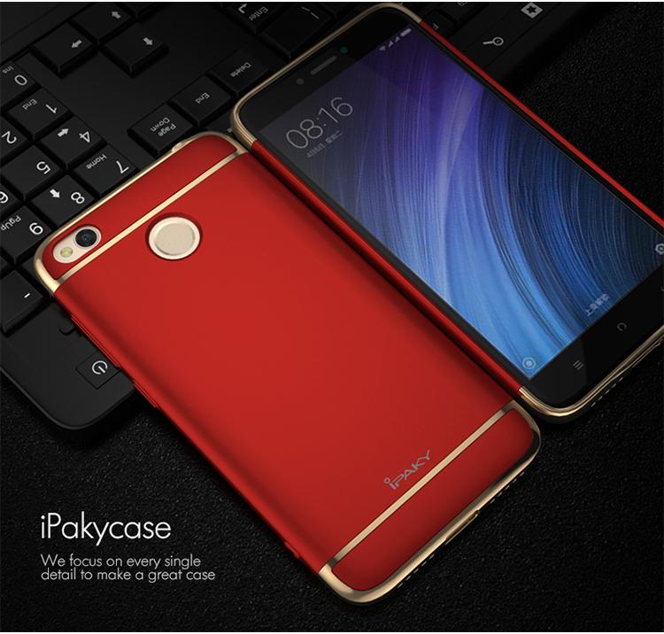 Case iPaky New Generation 3 in 1 Xiaomi Redmi 4X Prime Hardcase - Merah