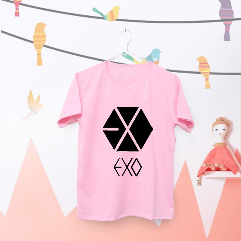 ELLIPSES.INC Tumblr Tee / T-Shirt / Kaos Wanita EXO Logo Warna Pink