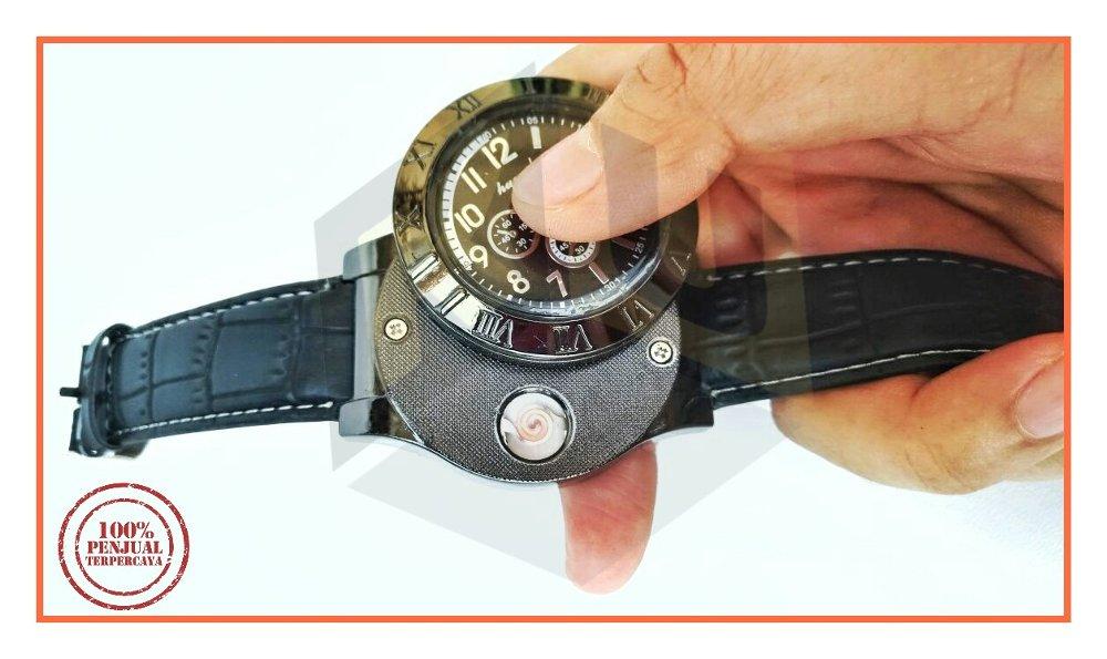 Jam Tangan Korek Api USB Multifungsi Lighter Watch