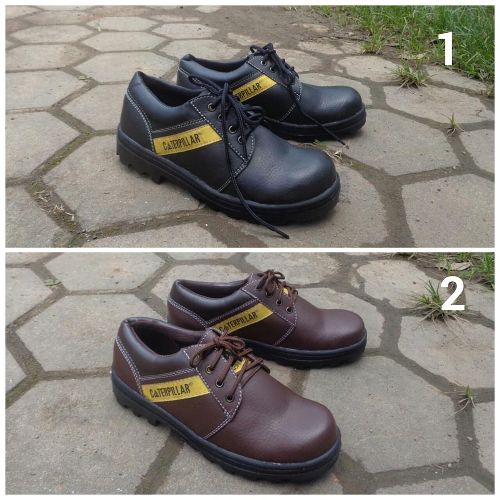 Sepatu Caterpillar Safety Pendek Kalio Bahan Licin