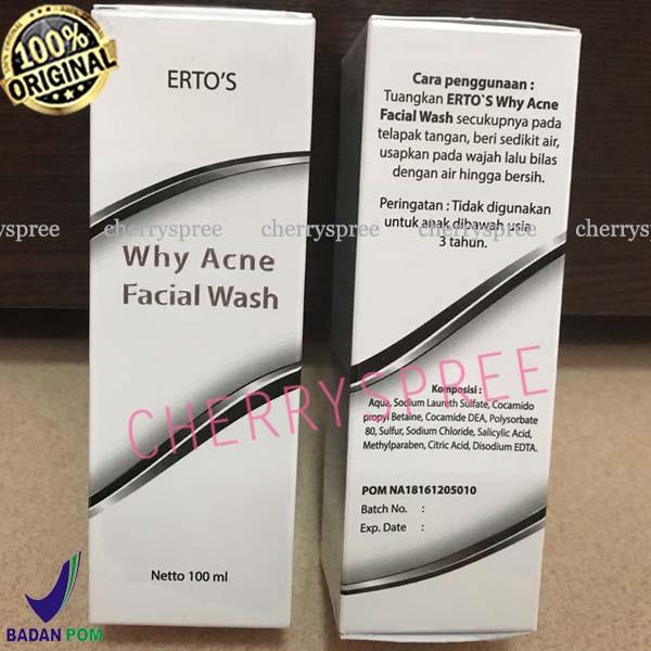 Ertos Why Acne Facial Wash Sabun Pembersih Wajah Cuci Muka Khusus Mengatasi Jerawat