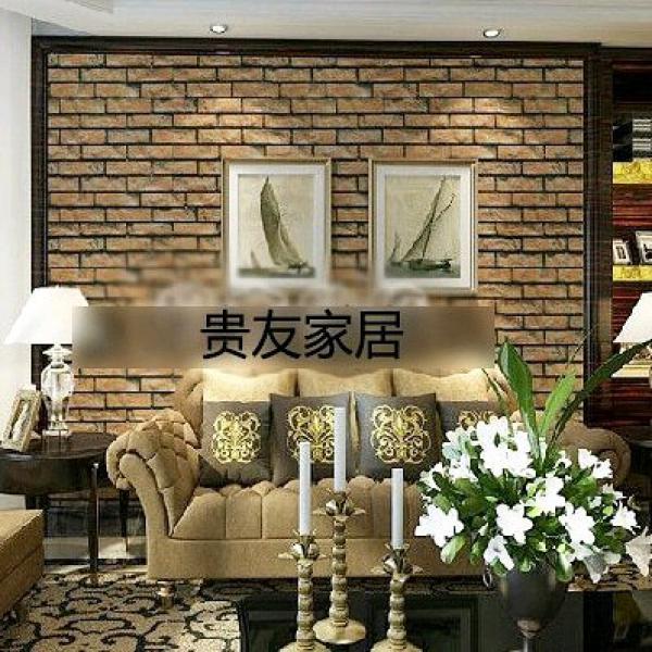 Wallpaper Sticker Dinding Tembok Batu Bata Murah Shabby Chic Ruang tv tamu dapur kulkas wastafel jepara kayu brick