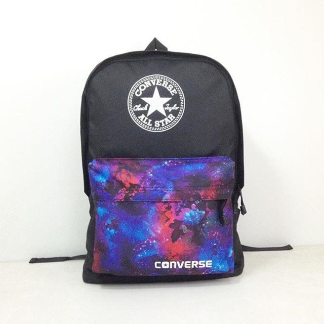 Tas Ransel Converse Corak Blue Galaxy - Converse - Cowok Cewek Tas Punggung Backpack Grosir Murah