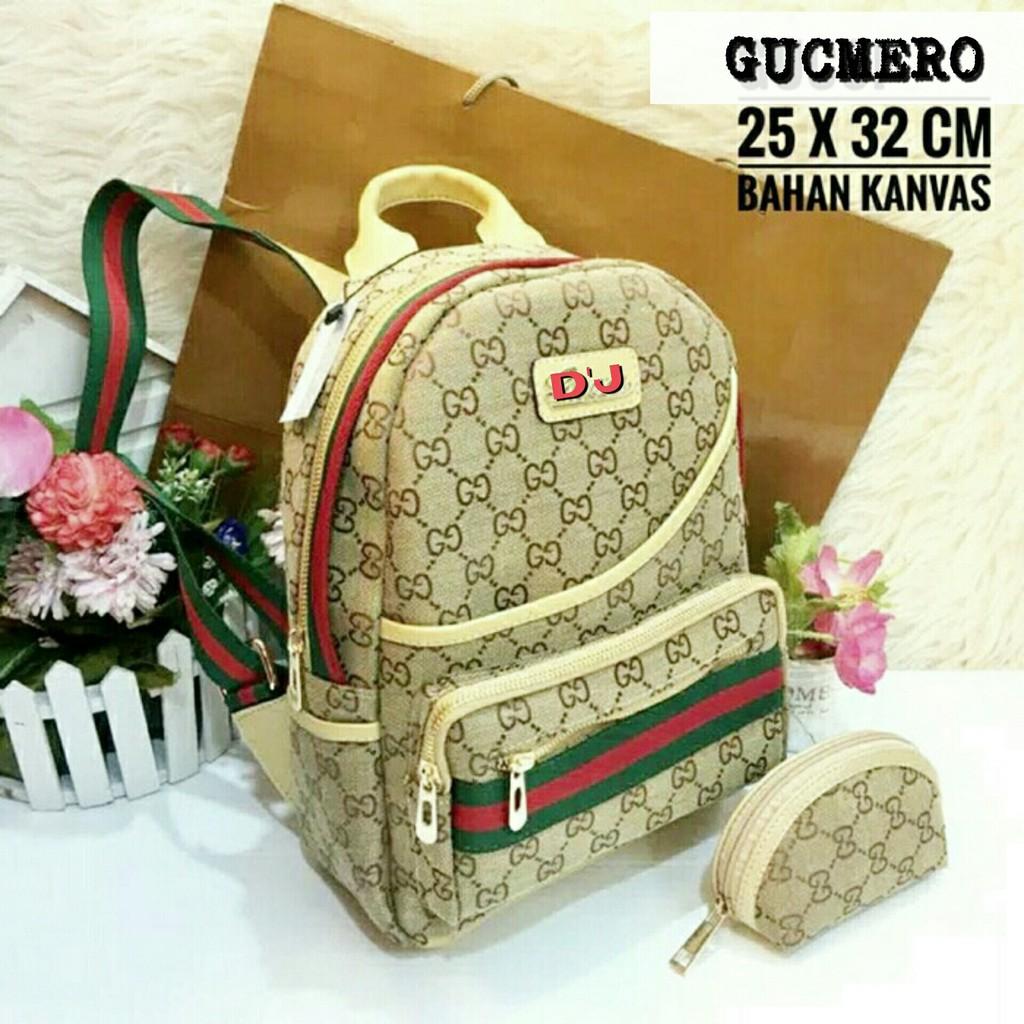 BEST SELLER!! RANSEL GUCCI DIMANNE PARASUT 52333 IMPORT backpack pria wanita kuat bagus HAPPY