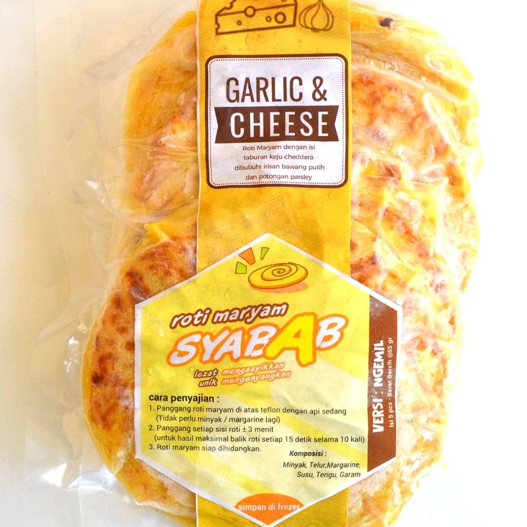 Garlic N Cheese - Roti Maryam / Cane / Canai Syabab - Versi Ngemil - Keju Bawang