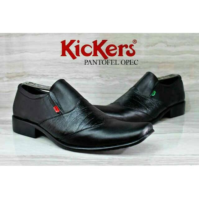 Sepatu Pantofel Pria Kickers Kulit Asli Murah Formal ( Jual Boots Sneakers Formal Casual)