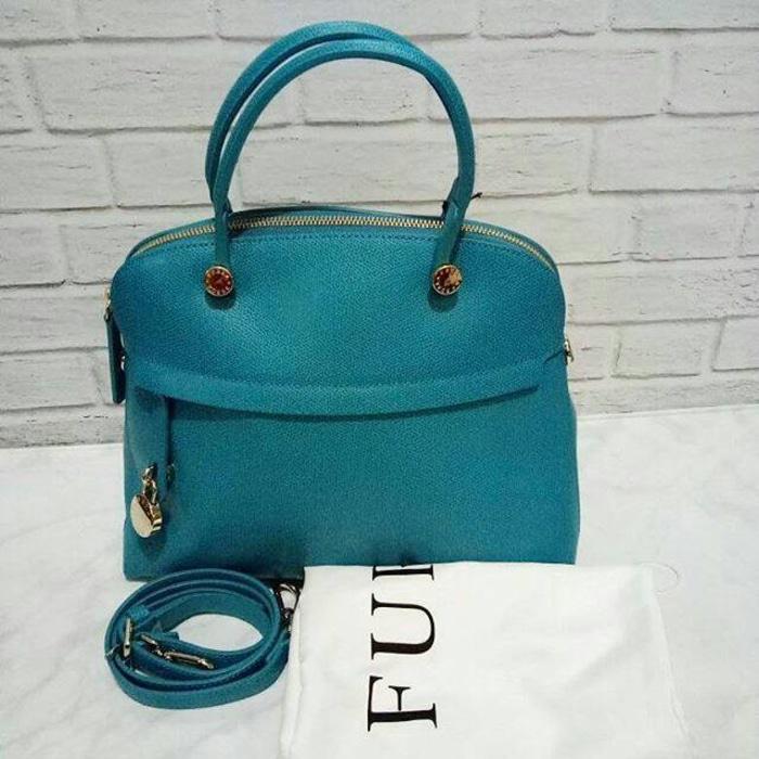 Furla Medium Turquoise NWT. Tas Branded Original