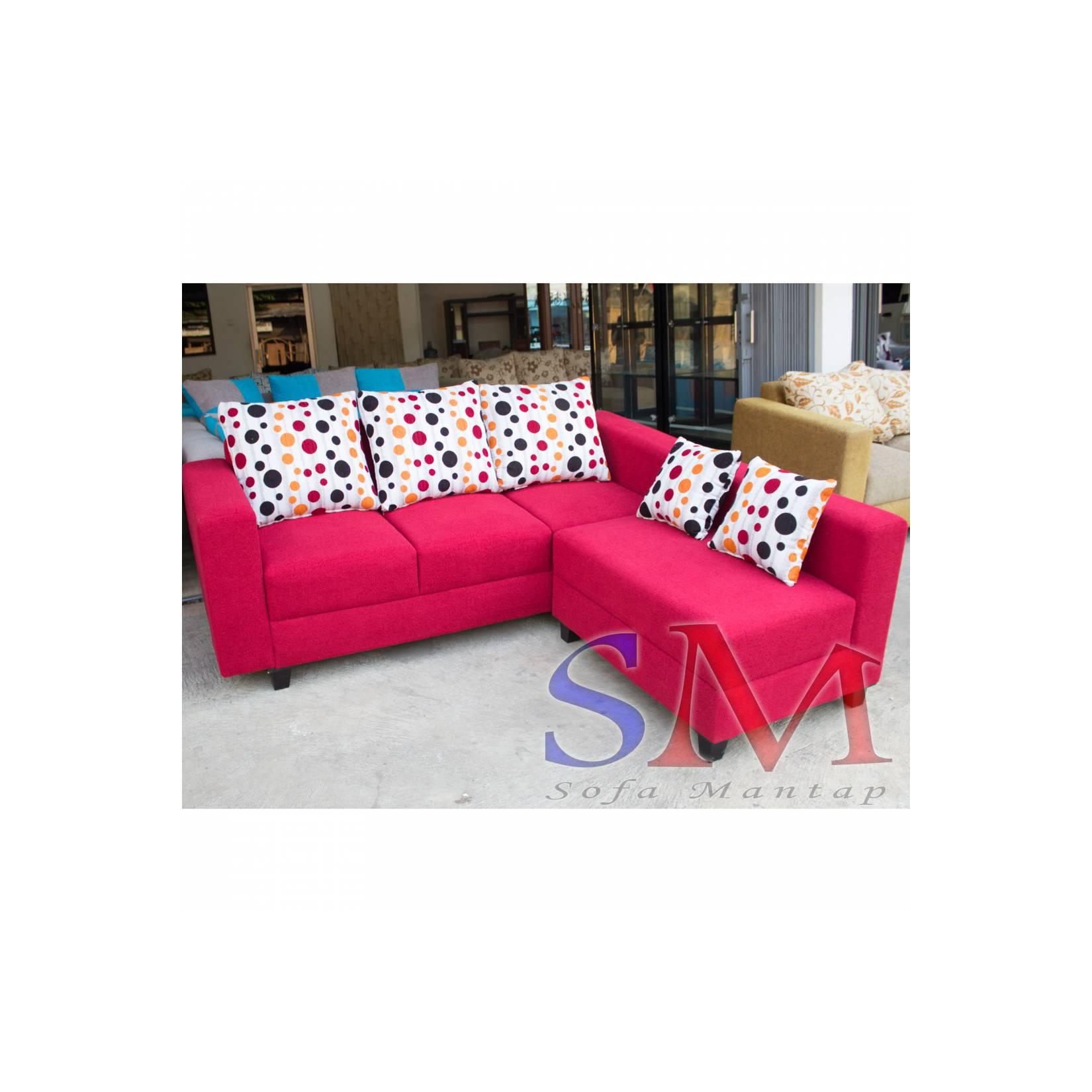 Sofa Kursi Tamu L putus Minimalis, sofa sudut murah + MEJA TAMU