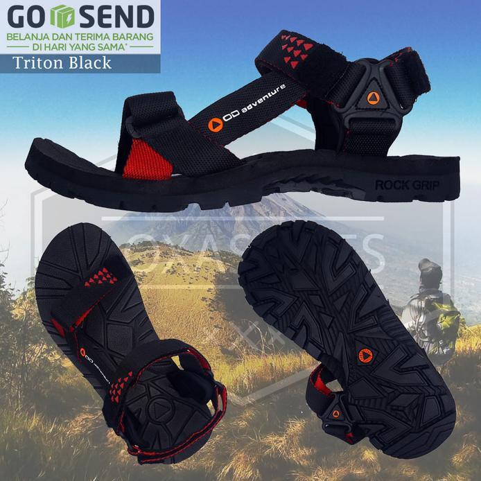 FREE ONGKIR SANDAL GUNUNG OUTDOOR PRO - ORIGINAL - SANDAL HIKING - SANDAL TRACKING - MAROON- 39 JUAL