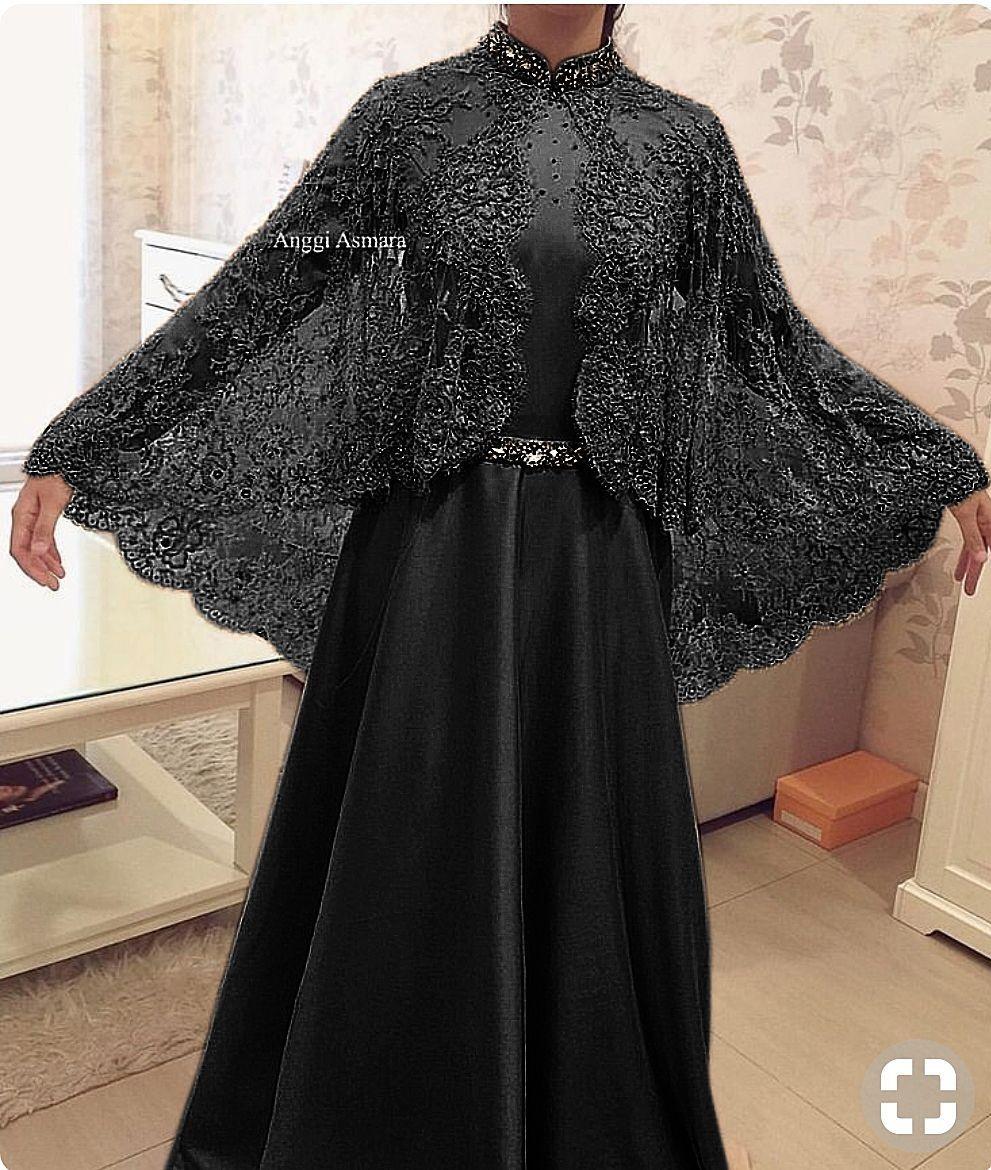 GAMIS BALOTELLY BRUKAT GLITER ANGGIE WARNA HITAM