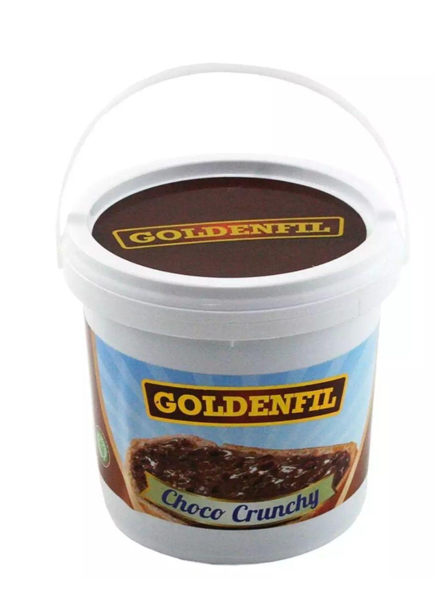 Goldenfil Choco Crunchy 1kg ( selai coklat crunchy) untuk roti dan kue