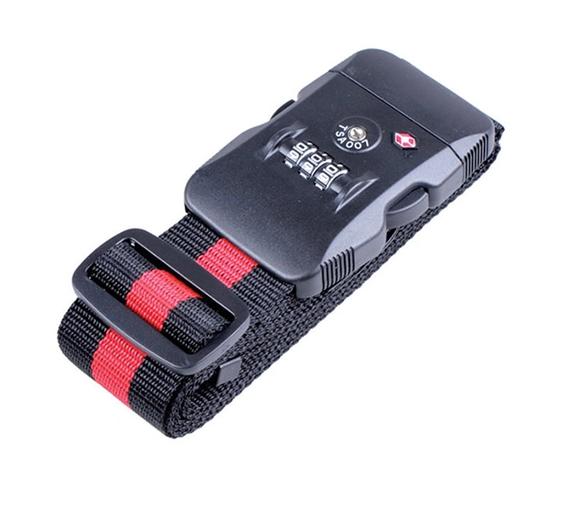 High Quality Luggage Strap Belt 3 Digit PIN with TSA LOCK - Tali Pengikat Sabuk Koper Gembok Kombinasi 3 Angka dengan Kunci TSA