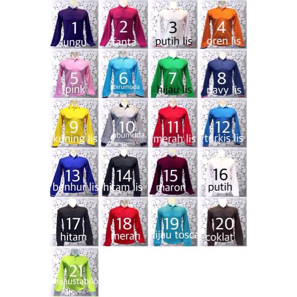 ATASAN POLO SHIRT KAOS POLOS / KERAH LENGAN PANJANG B JUMBO MURAH PRIA -