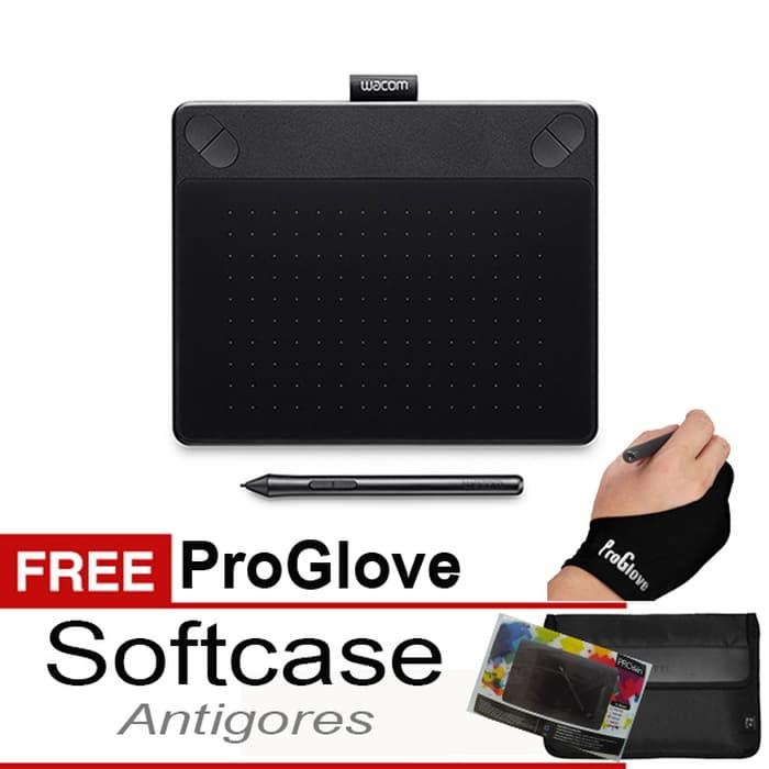 Terbaru!! Wacom Intuos Pen N Touch Art Black Cth690 Free Softcase + Proskin - Biru Muda - ready stock