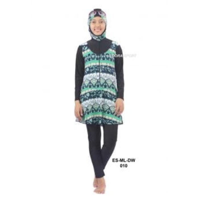 BAJU RENANG MUSLIMAH EDORA ES ML DW 010 - PAKAIAN RENANG MUSLIMAH M-XL - TELARIS