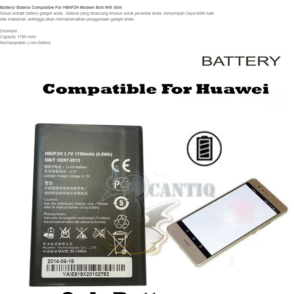 Detail Produk Dari Battery Compatible For Huawei Baterai Modem Bolt Wifi Slim Batere