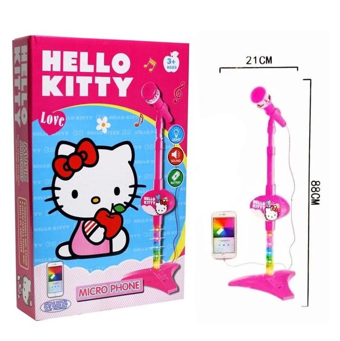 PALING DICARI MICROPHONE HELLO KITTY 8015A KADO MAINAN ANAK MIKROPON NYANYI TERLARIS