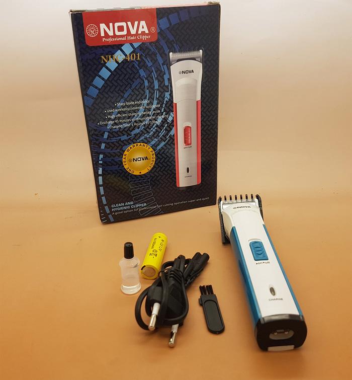 Alat Pencukur Rambut Mesin Cukur NOVA NHC-401 Rechargeable Trimmer