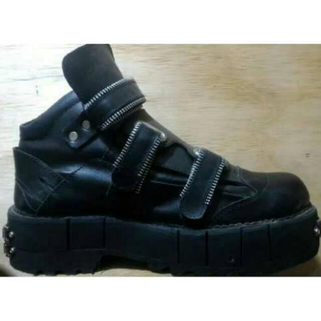 Sepatu Boots Pria Rocker Adventure Lapangan Touring Rocker Dangdut Pentas