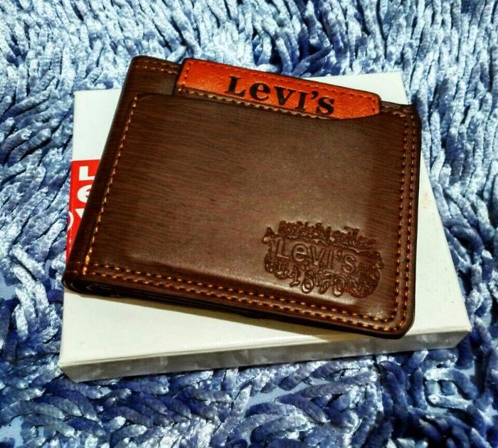 Dompet Pria Kulit Merk LEVIS- Motif Keren- Elegant & Berkualitas