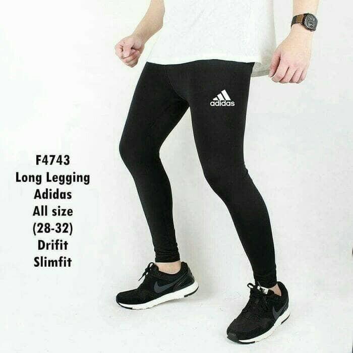 celana legging leging training pria futsal gym fitness kiper olahraga