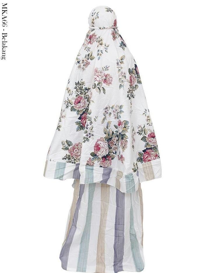 Mukena Anak katun Jepang Bella rosa Biru