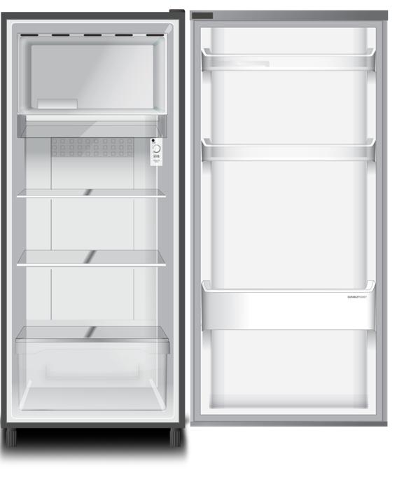 Detail Gambar Maxistore: PANASONIC KULKAS 1 PINTU NR-AF199H-SV 164 Ltr Terbaru