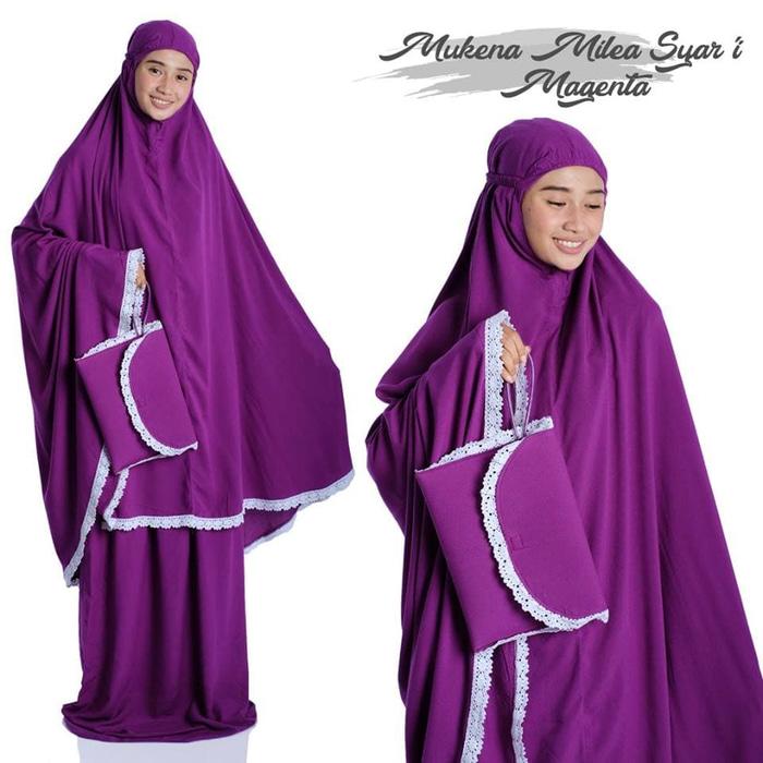 Mukena Anak / Mukena Dewasa / Mukena Bali / Mukena Katun jepang / Mukena tatuis / mukena mewah / mukenah / mukena parasut / mukena wanita / mukena putih / MUKENA DEWASA MILEA SYAR'I PROMO