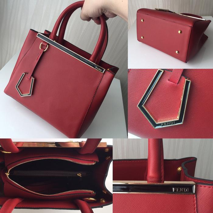 Tas Wanita Fendi Jours Premium Quality Red (Fendi Merah) - ojc4Mi