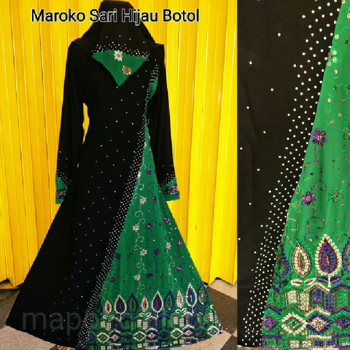Gamis Maroko Sari Hijau