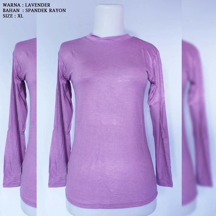 MANSET LAVENDER RR XL SPANDEKS RAYON SUPER INNER BAJU DALAMAN HIJABERS