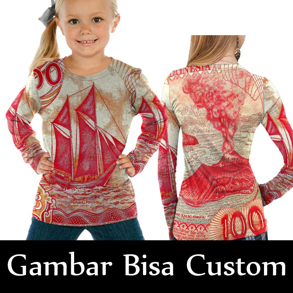 Kaos_Tshirt Lima Puluh Ribu Rupiah Jadul Sublimation Untuk Anak Cewe/Cowo Gokil