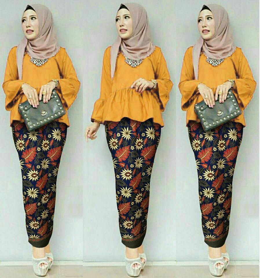 J&C Setelan Rafika / Atasan Babydoll / Setelan Kebaya / Baju Pesta / Kebaya Muslim / Rok Panjang Batik / Rok Batik / Baju Muslim / Hijab Style