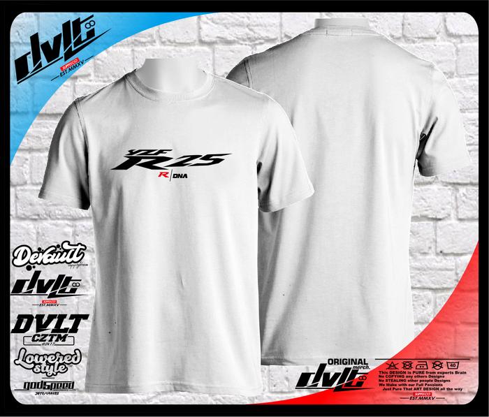 Kaos / T-Shirt Motor Yamaha YZF R25 R DNA Logo Murah