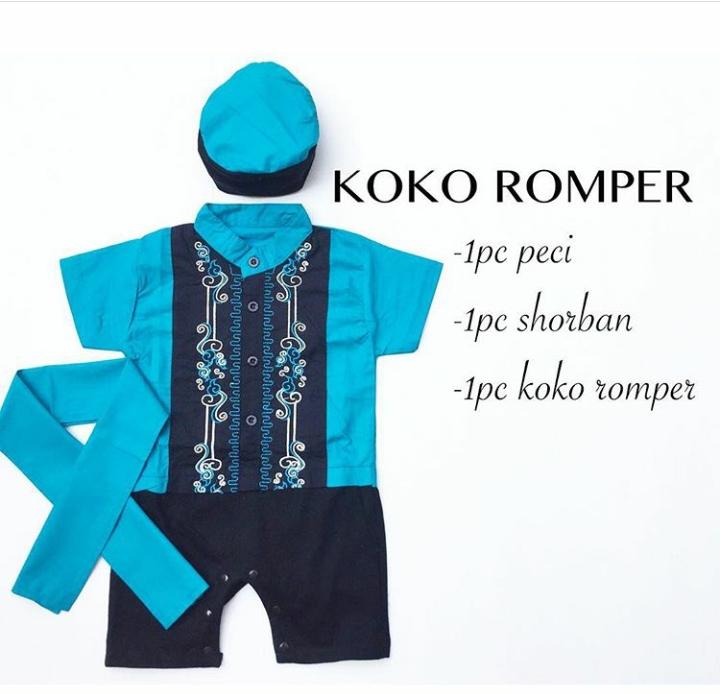 koko romper bayi - koko anak - baju bayi lucu