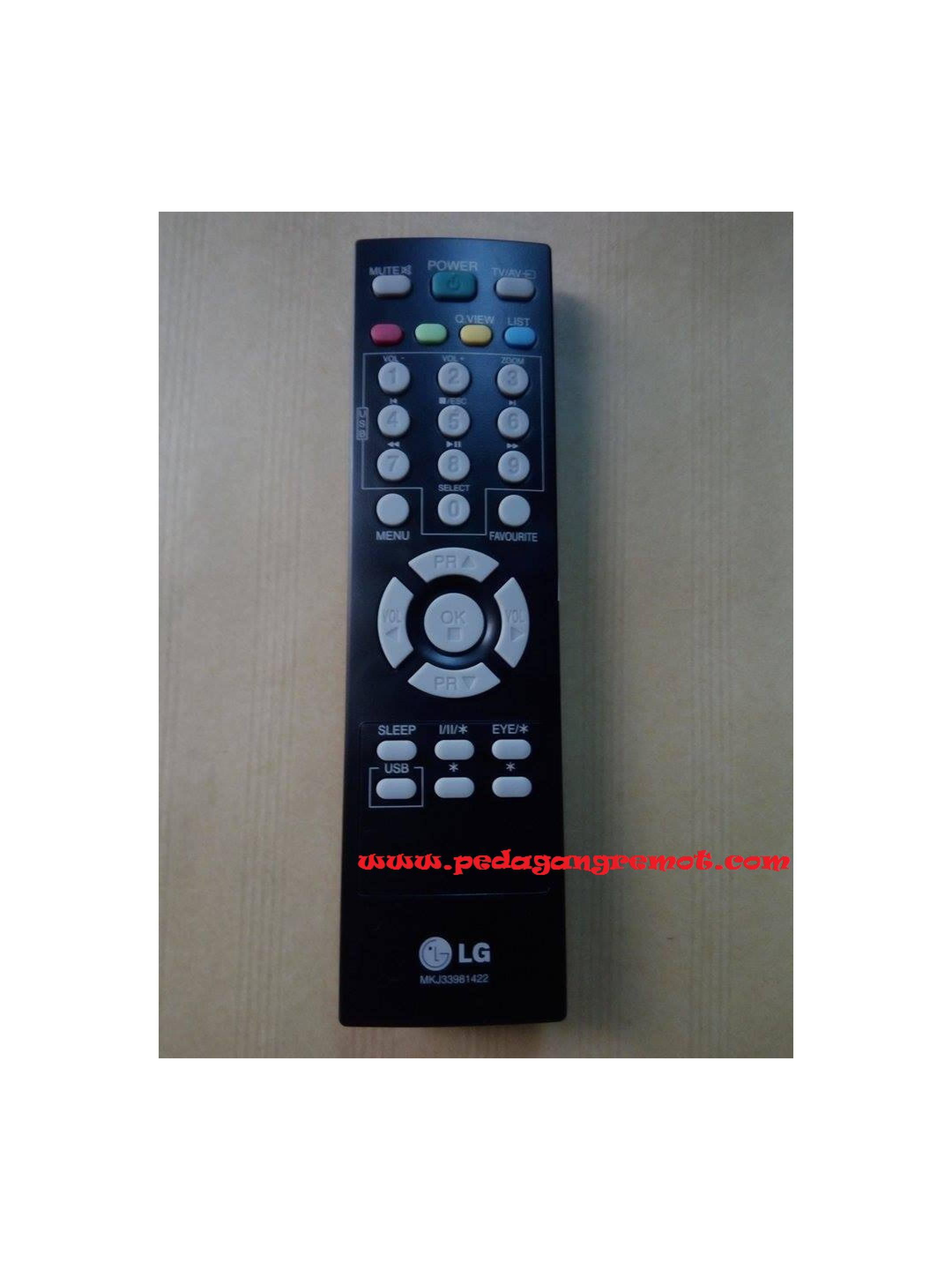 Remot/Remote TV LG Flat/LCD/LED Ori/Original MKJ33981422