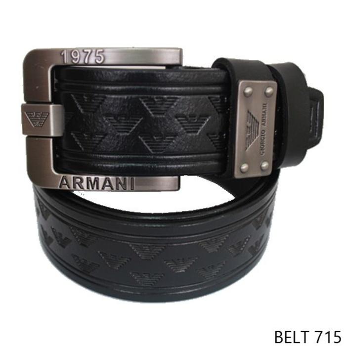 Ikat Pinggang Unik Pria Semi Kulit Hitam BELT 715