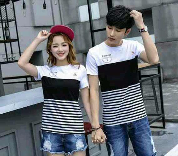 Queenshop Couple Kaos Forever X / Baju Couple / Kaos Couple / Atasan Couple