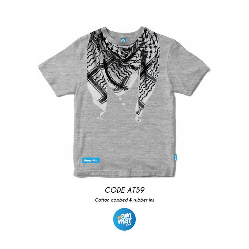 AMMAR KIDS KAOS MUSLIM ANAK SABLON SORBAN LENGAN PENDEK USIA 1-12 TAHUN